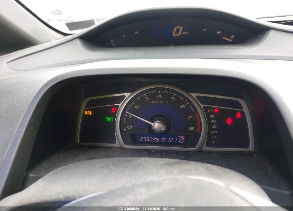 2008 HONDA CIVIC LX VIN: 2HGFA16568H332646