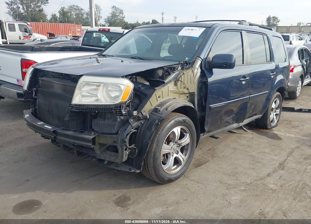 2012 HONDA PILOT EX-L VIN: 5FNYF3H63CB034967