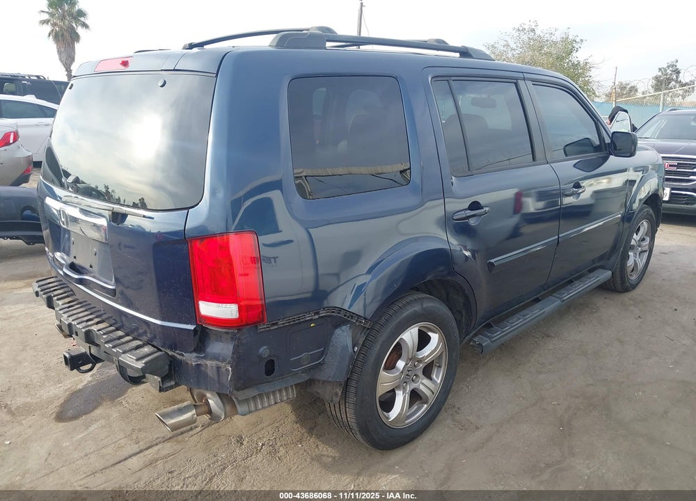 2012 HONDA PILOT EX-L VIN: 5FNYF3H63CB034967