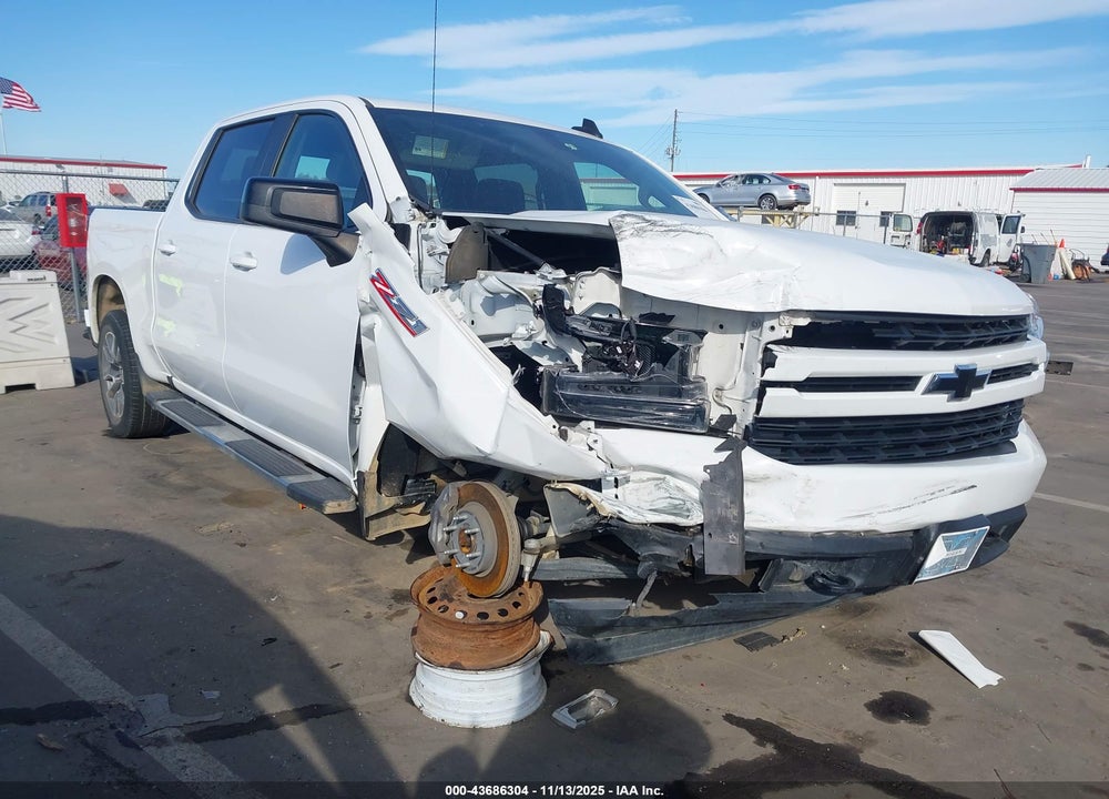 2021 CHEVROLET SILVERADO 1500 4WD  SHORT BED RST VIN: 1GCUYEED7MZ272498