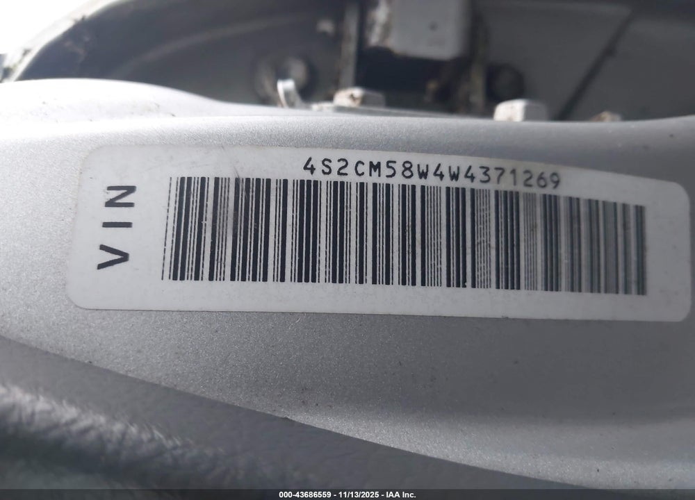 1998 ISUZU RODEO LS/S VIN: 4S2CM58W4W4371269