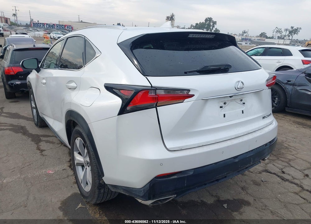 2017 LEXUS NX 200T VIN: JTJYARBZ0H2072622