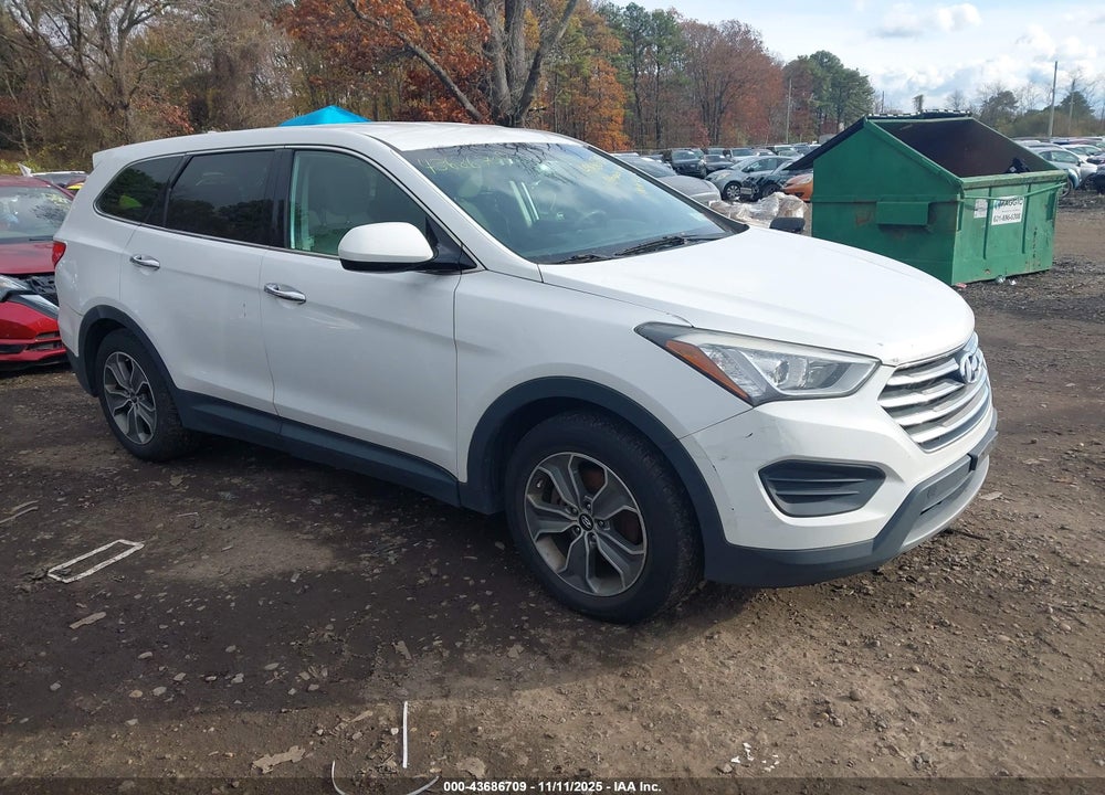 2013 HYUNDAI SANTA FE GLS VIN: KM8SMDHF8DU014137