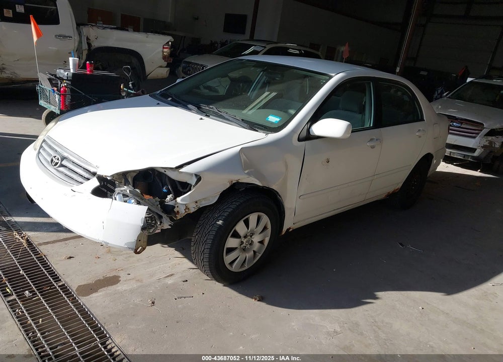 2003 TOYOTA COROLLA LE VIN: 2T1BR32E93C118938