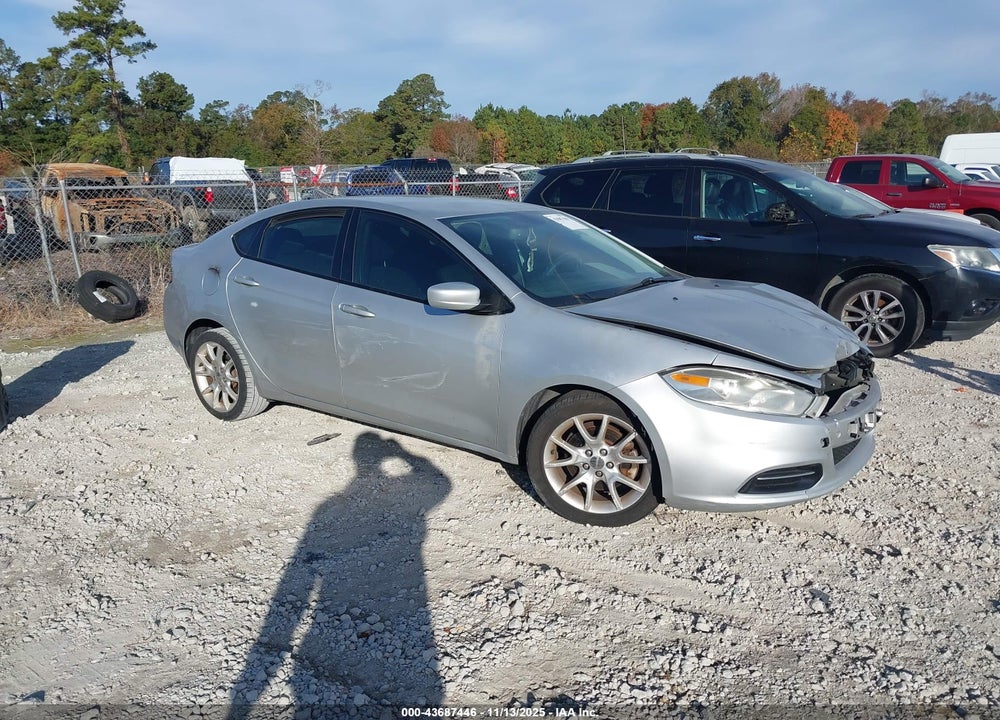 2013 DODGE DART SXT VIN: 1C3CDFBA4DD123393