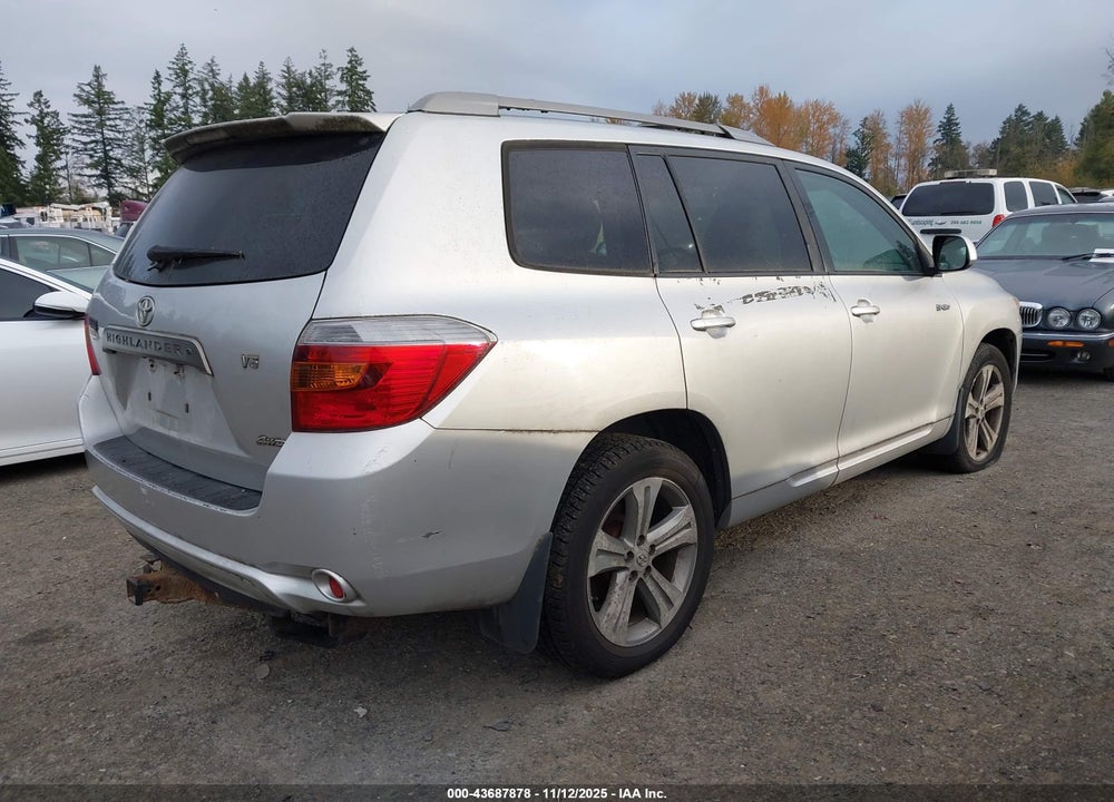 2009 TOYOTA HIGHLANDER SPORT VIN: JTEES43A692134990