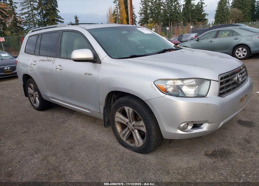 2009 TOYOTA HIGHLANDER SPORT VIN: JTEES43A692134990