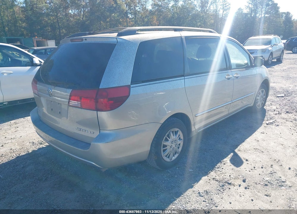 2004 TOYOTA SIENNA LE VIN: 5TDZA23C04S199494
