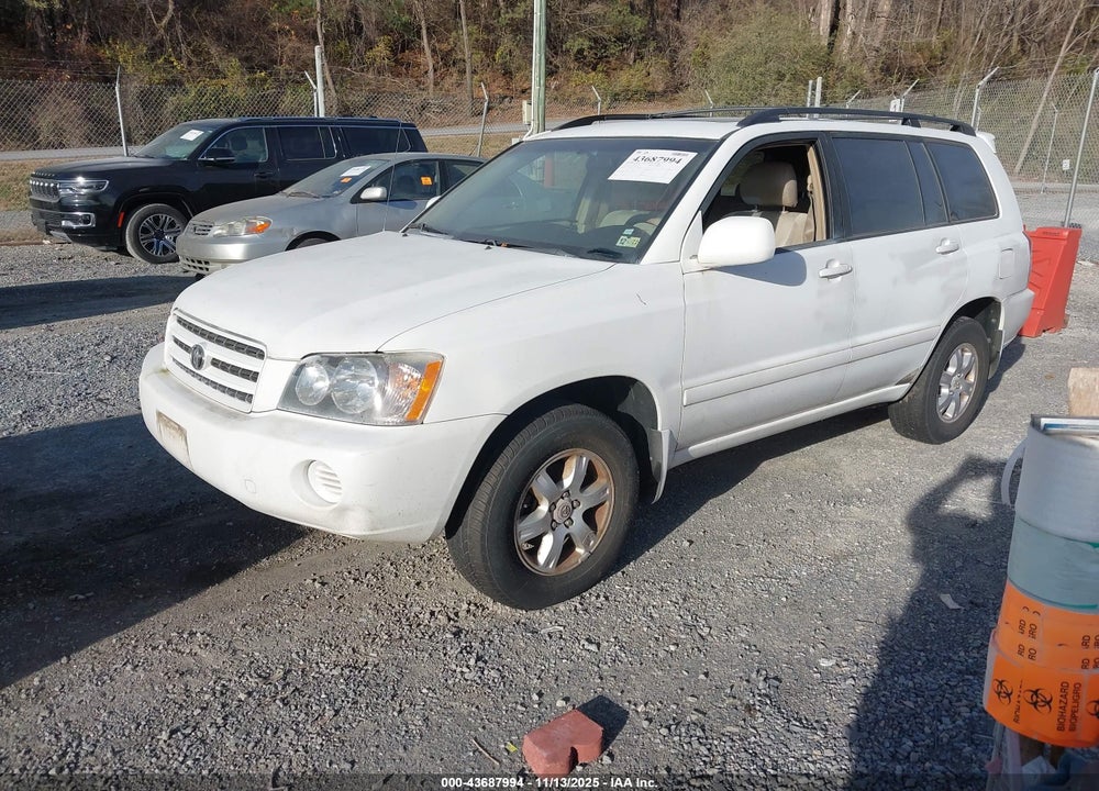 2003 TOYOTA HIGHLANDER V6 VIN: JTEHF21A630136248