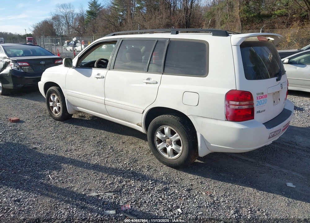 2003 TOYOTA HIGHLANDER V6 VIN: JTEHF21A630136248