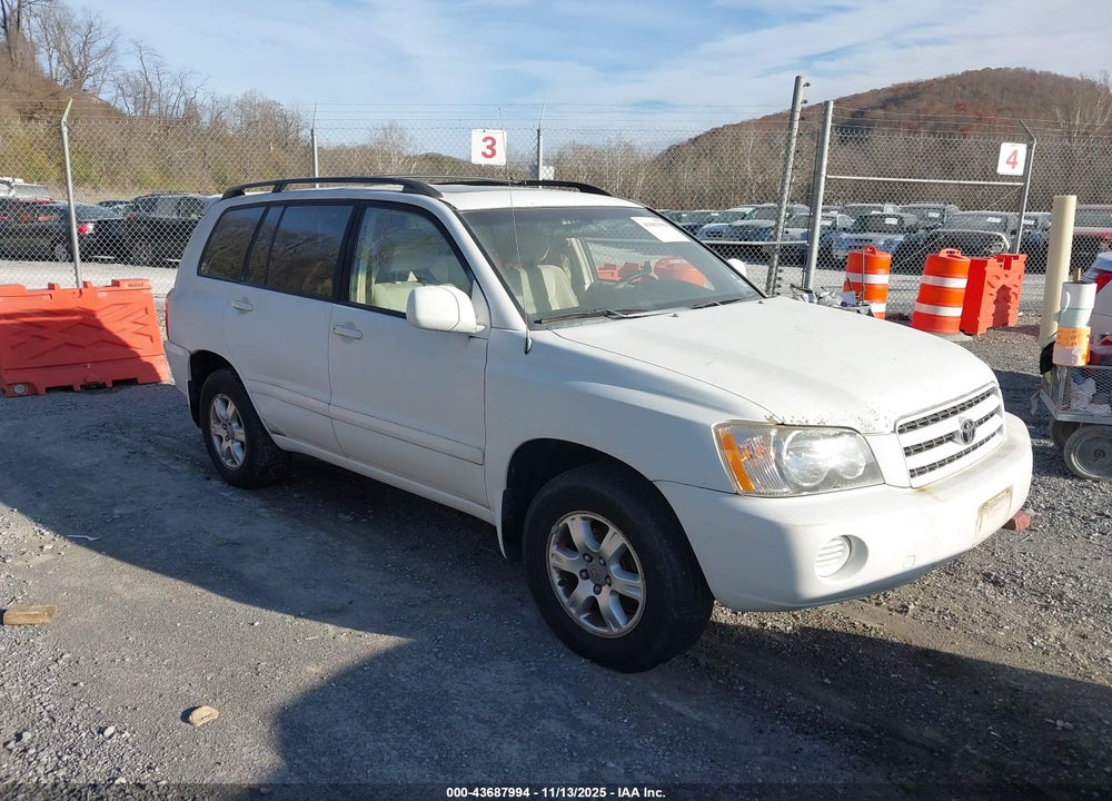 2003 TOYOTA HIGHLANDER V6 VIN: JTEHF21A630136248