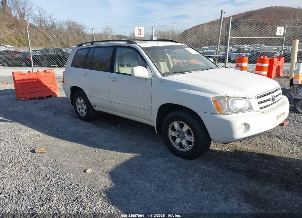 2003 TOYOTA HIGHLANDER V6 VIN: JTEHF21A630136248