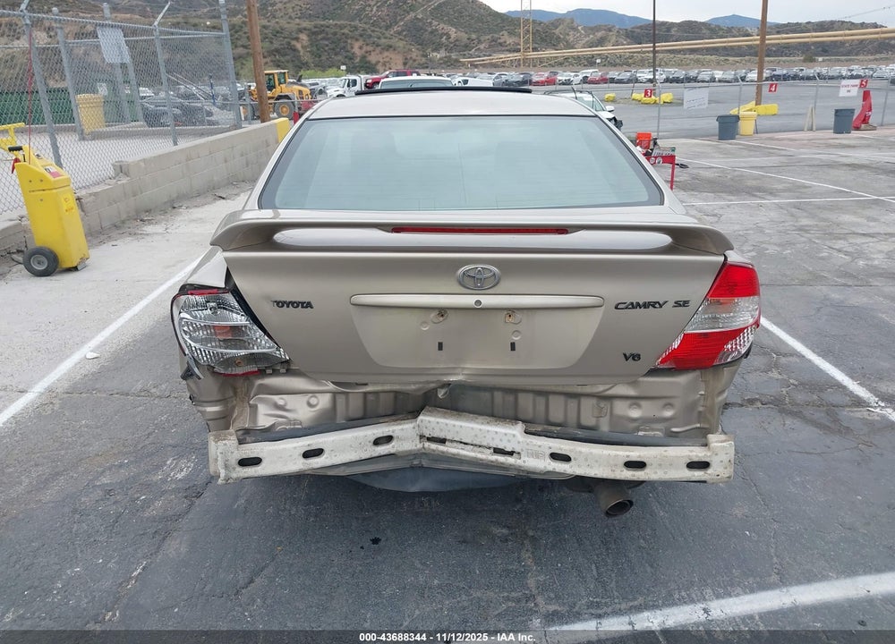 2002 TOYOTA CAMRY SE V6 VIN: 4T1BF30K12U506762