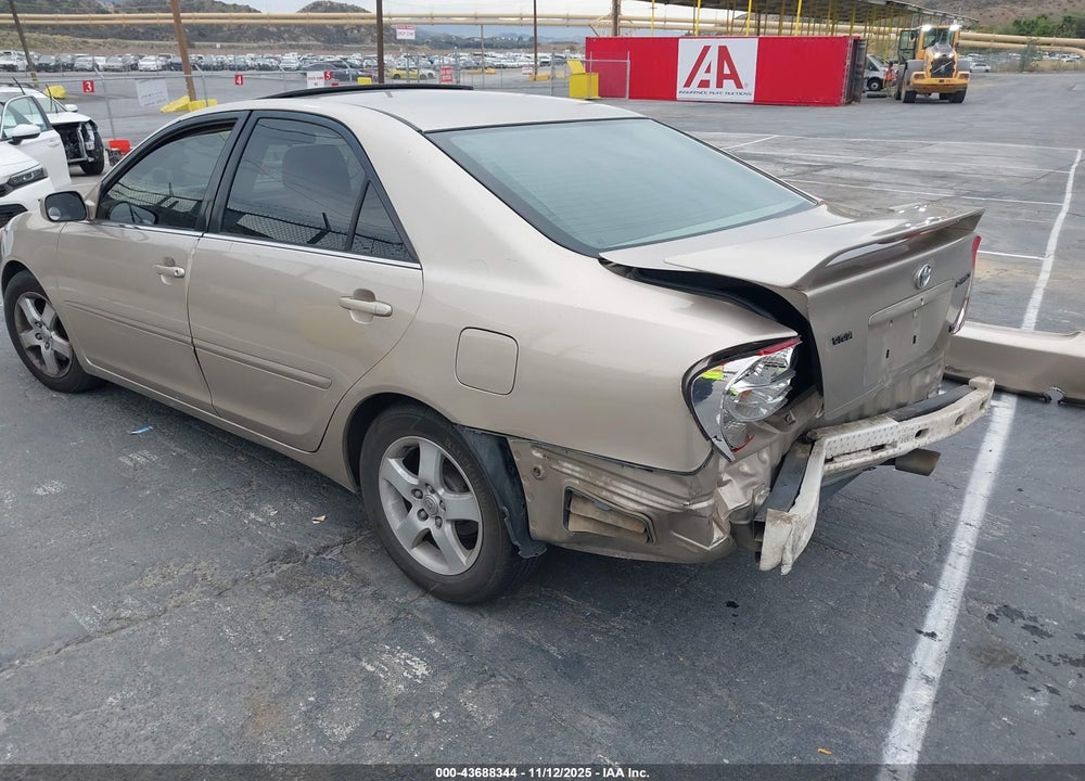 2002 TOYOTA CAMRY SE V6 VIN: 4T1BF30K12U506762