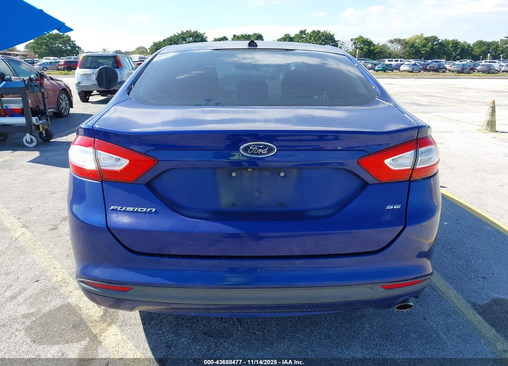 2016 FORD FUSION SE VIN: 3FA6P0H73GR176676