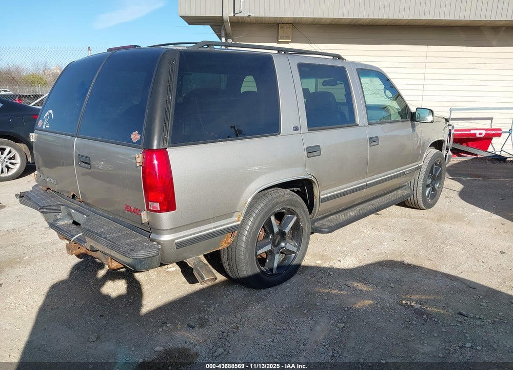 1999 GMC YUKON SLT CMI VIN: 1GKEK13R8XJ784694