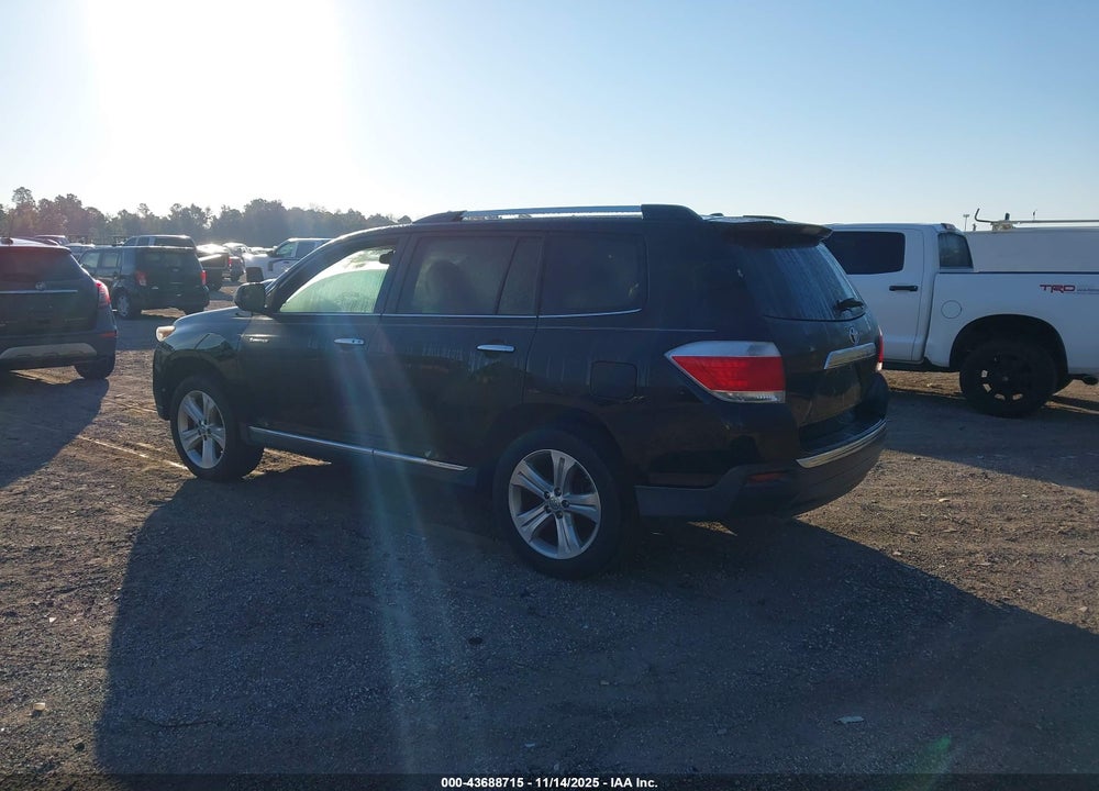 2013 TOYOTA HIGHLANDER VIN: 5TDYK3EHXDS125006