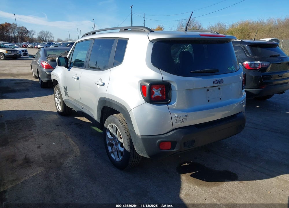 2016 JEEP RENEGADE LATITUDE VIN: ZACCJBBT2GPD55737