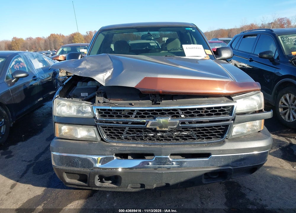 2006 CHEVROLET SILVERADO 1500 WORK TRUCK VIN: 1GCEC19X26Z285713