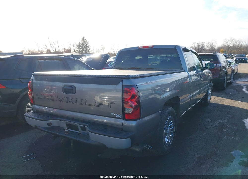 2006 CHEVROLET SILVERADO 1500 WORK TRUCK VIN: 1GCEC19X26Z285713