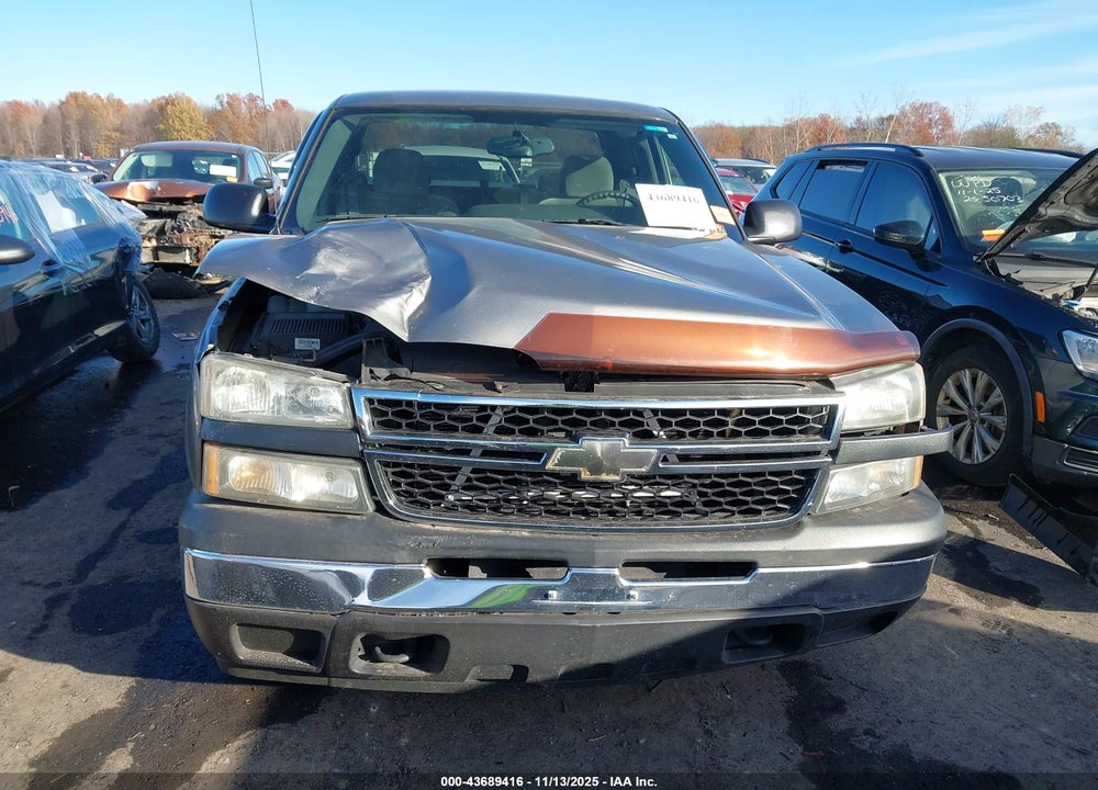 2006 CHEVROLET SILVERADO 1500 WORK TRUCK VIN: 1GCEC19X26Z285713