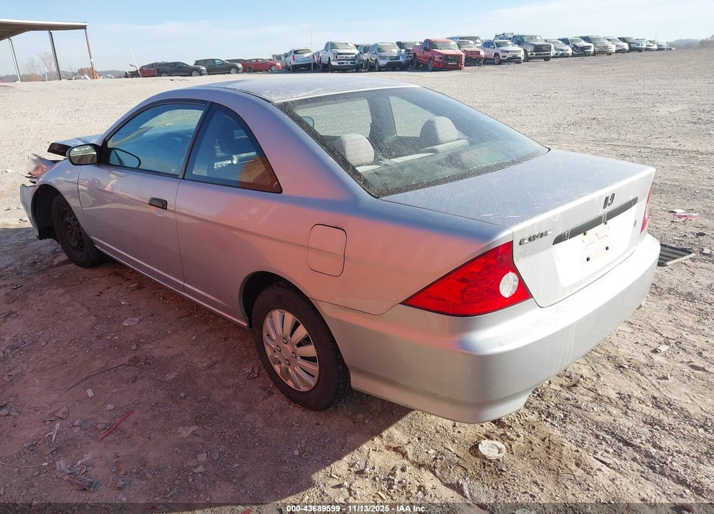 2005 HONDA CIVIC VP VIN: 1HGEM211X5L077821