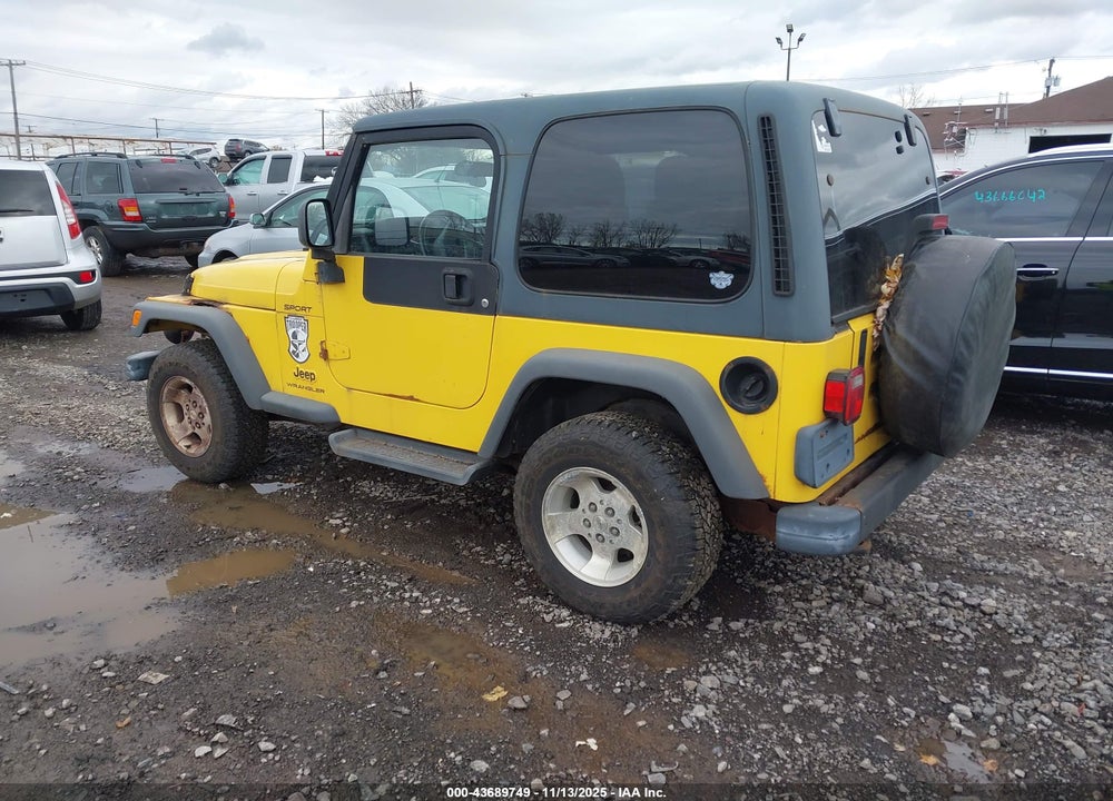 2003 JEEP WRANGLER SPORT VIN: 1J4FA49S03P368171