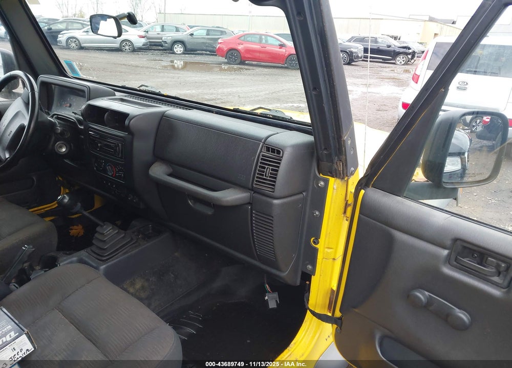 2003 JEEP WRANGLER SPORT VIN: 1J4FA49S03P368171