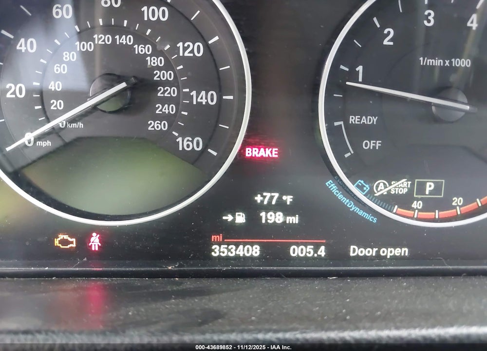 2015 BMW 320I VIN: WBA3B1G57FNT07088