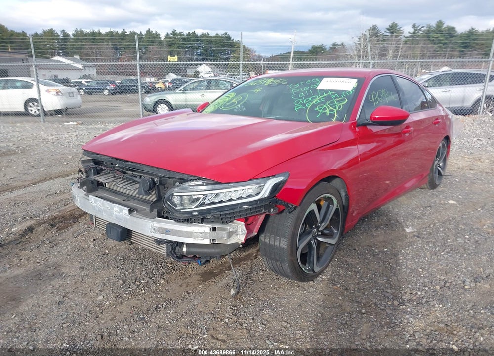 2018 HONDA ACCORD SPORT VIN: 1HGCV1F34JA237805