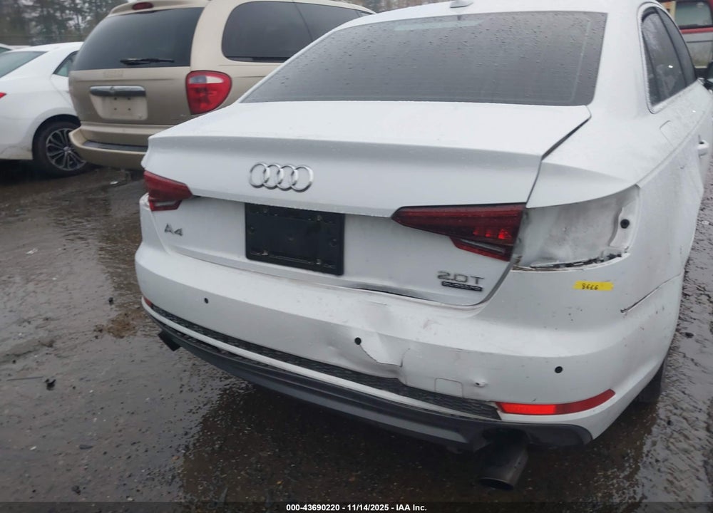 2018 AUDI A4 2.0T PREMIUM VIN: WAUENAF43JA066879