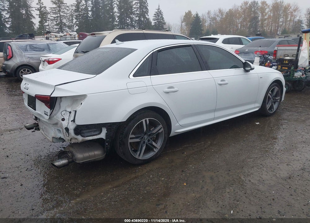 2018 AUDI A4 2.0T PREMIUM VIN: WAUENAF43JA066879