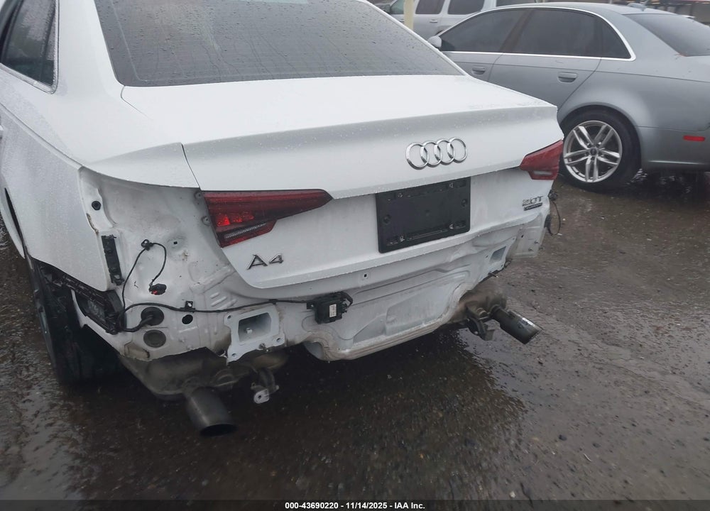 2018 AUDI A4 2.0T PREMIUM VIN: WAUENAF43JA066879