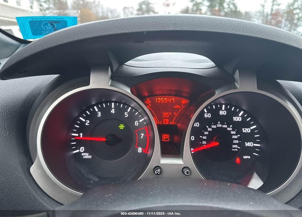 2012 NISSAN JUKE VIN: JN8AF5MV7CT108550