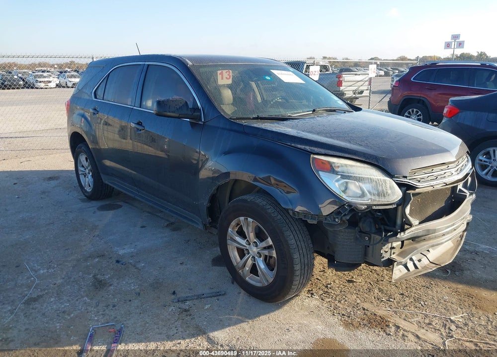2016 CHEVROLET EQUINOX LS VIN: 2GNALBEK8G6296721