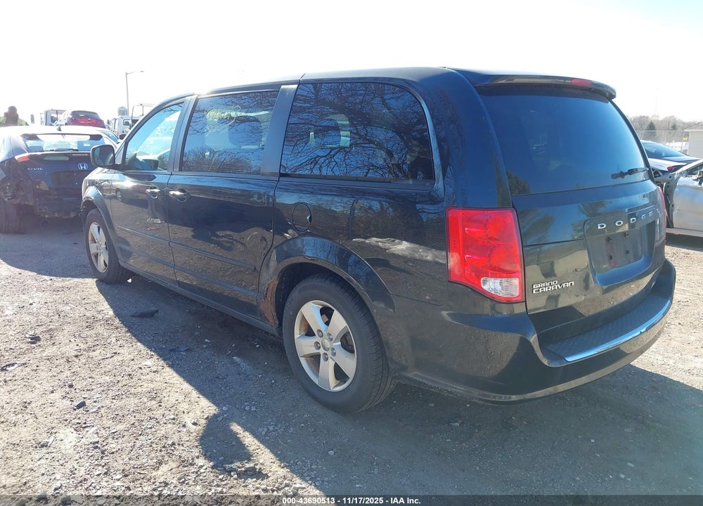 2013 DODGE GRAND CARAVAN SE VIN: 2C4RDGBG2DR602652