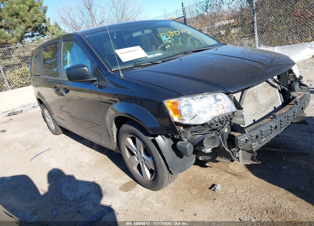 2013 DODGE GRAND CARAVAN SE VIN: 2C4RDGBG2DR602652