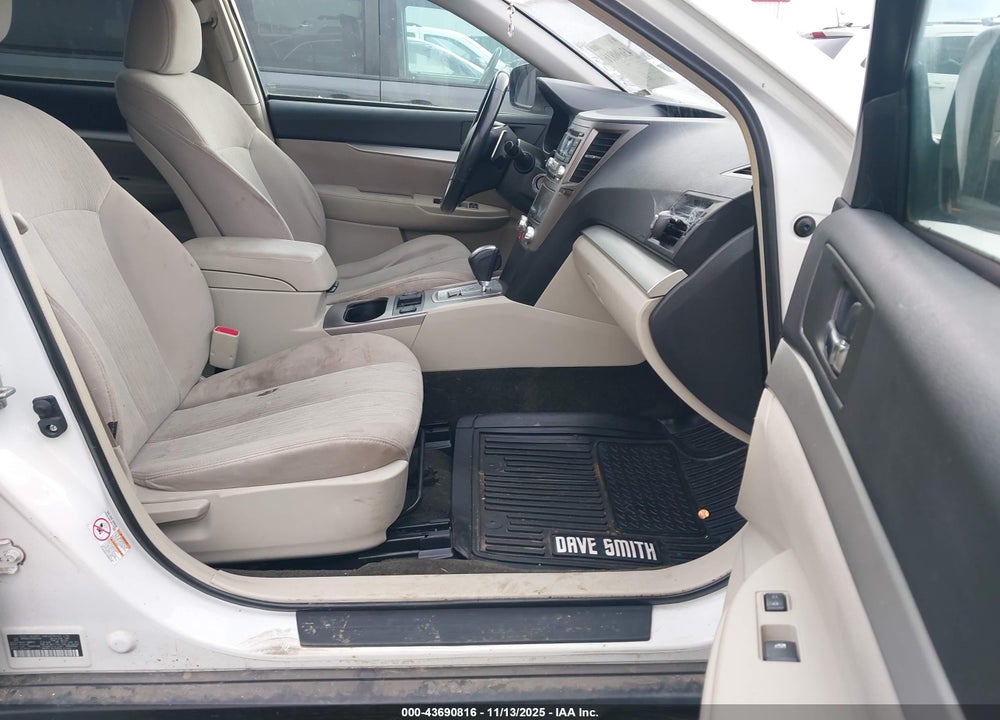 2013 SUBARU OUTBACK 2.5I PREMIUM VIN: 4S4BRBCC7D3324160