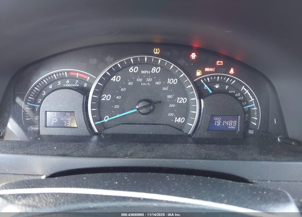 2013 TOYOTA CAMRY LE VIN: 4T1BF1FK5DU214367
