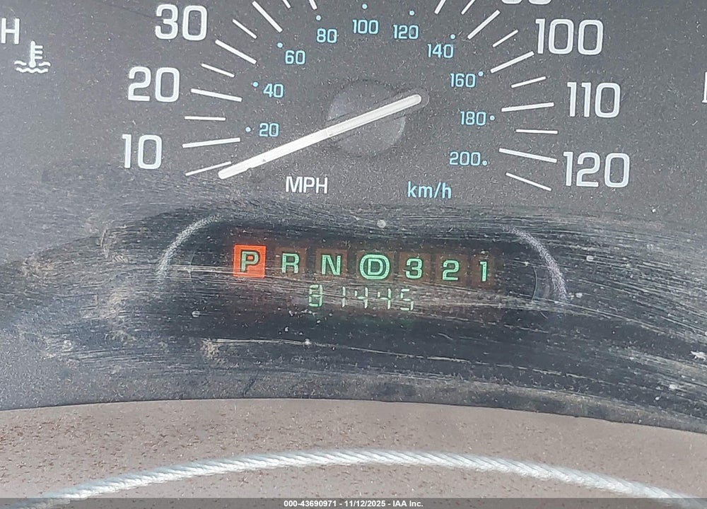 2000 BUICK CENTURY LIMITED VIN: 2G4WY55JXY1147763