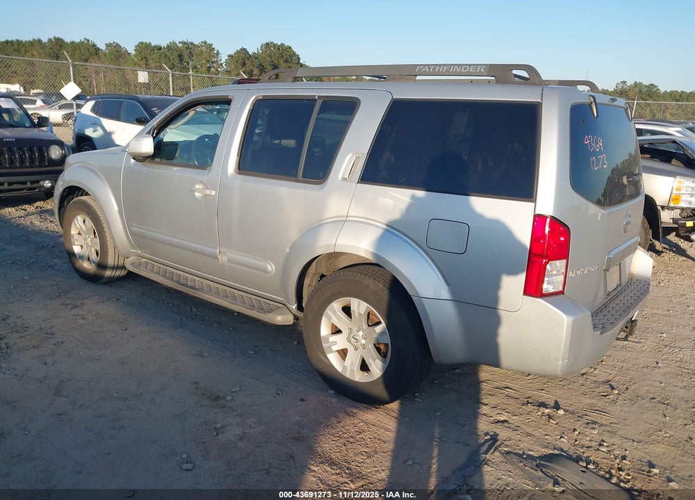 2006 NISSAN PATHFINDER LE VIN: 5N1AR18WX6C606451