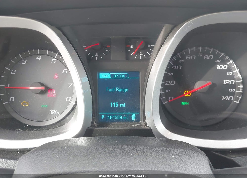 2014 CHEVROLET EQUINOX 1LT VIN: 1GNALBEK2EZ131359