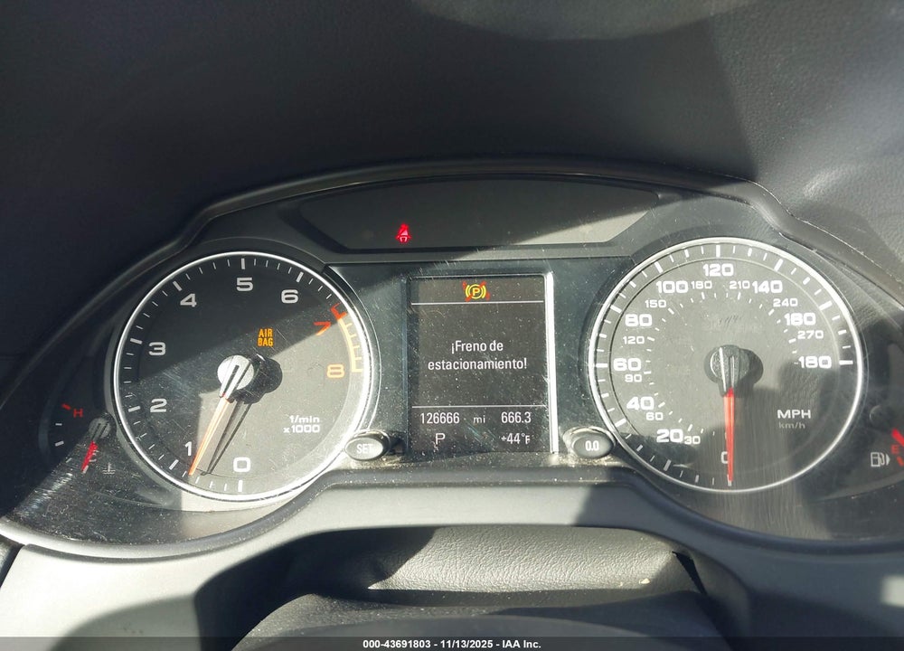 2012 AUDI Q5 3.2 PREMIUM PLUS VIN: WA1DKAFP1CA126611