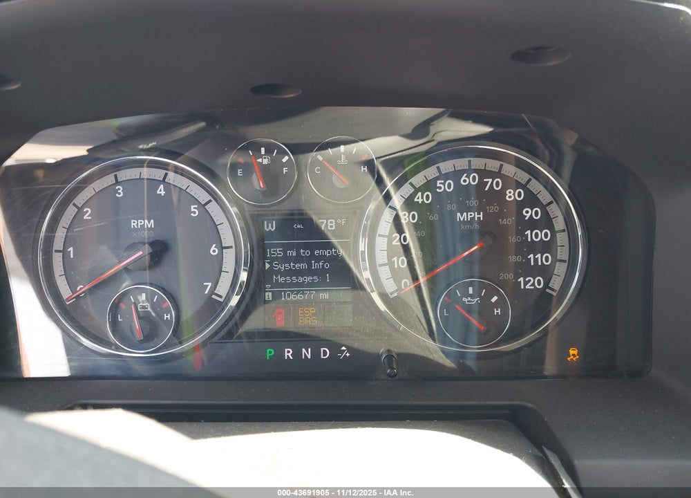 2009 DODGE RAM 1500 LARAMIE VIN: 1D3HB13T19S754736