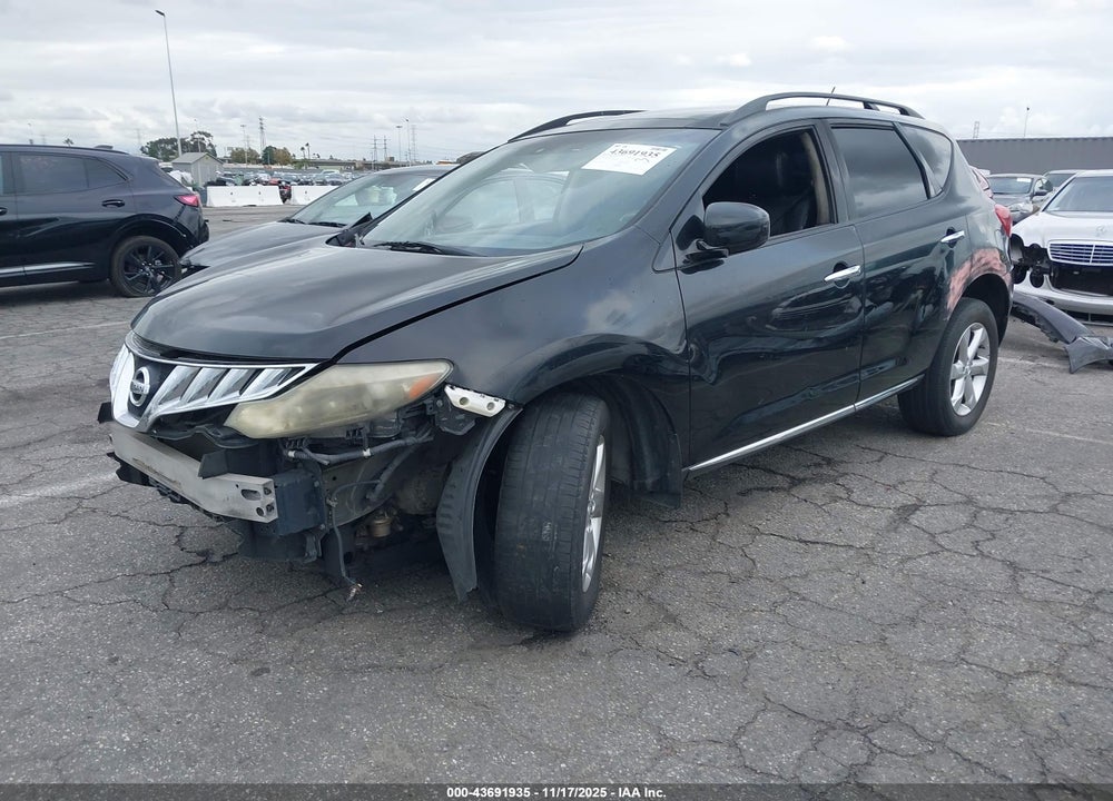 2009 NISSAN MURANO SL VIN: JN8AZ18U59W022792