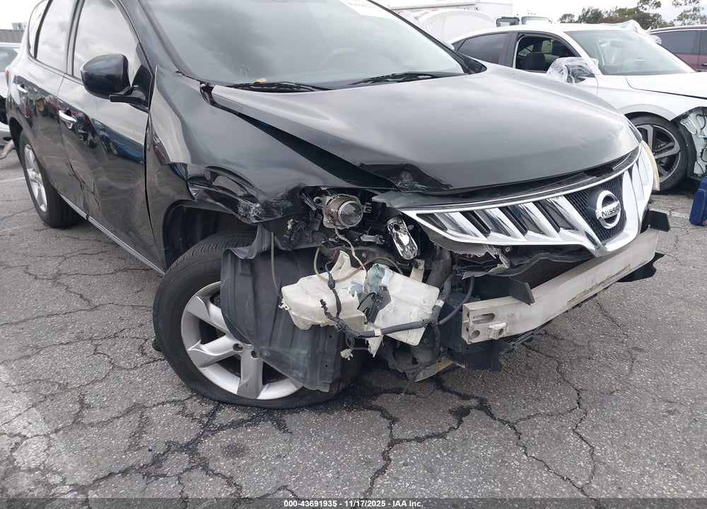 2009 NISSAN MURANO SL VIN: JN8AZ18U59W022792
