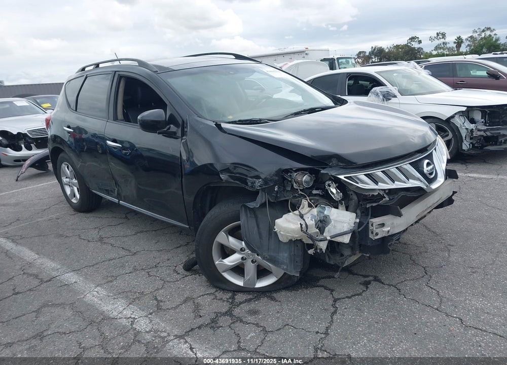2009 NISSAN MURANO SL VIN: JN8AZ18U59W022792
