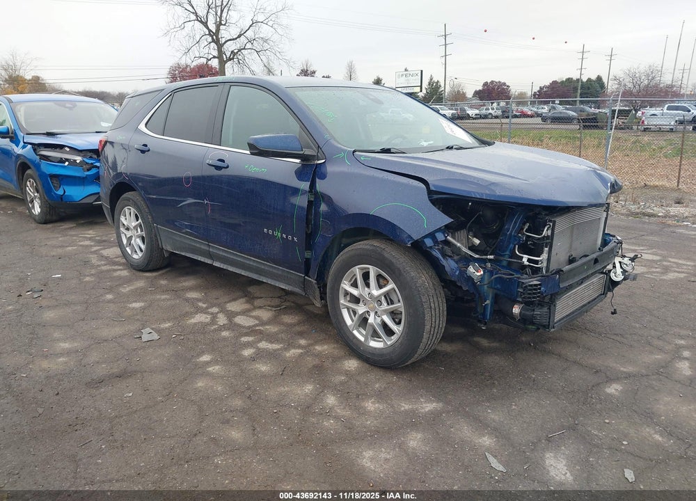 2022 CHEVROLET EQUINOX FWD LT VIN: 3GNAXKEV2NL205109