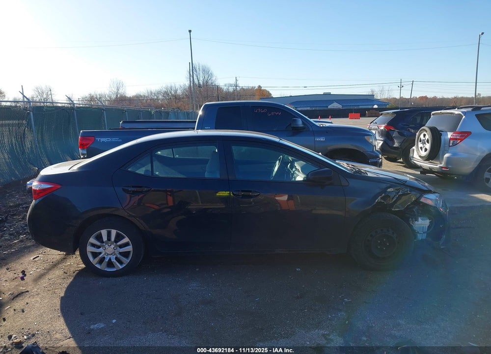 2016 TOYOTA COROLLA LE VIN: 5YFBURHE8GP514048