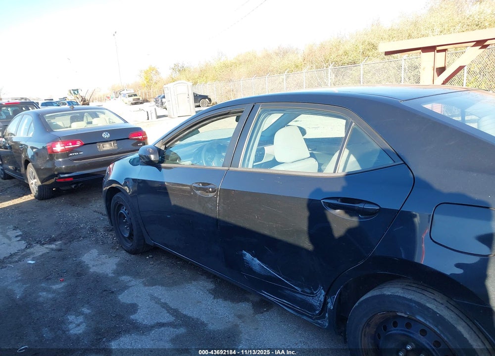 2016 TOYOTA COROLLA LE VIN: 5YFBURHE8GP514048